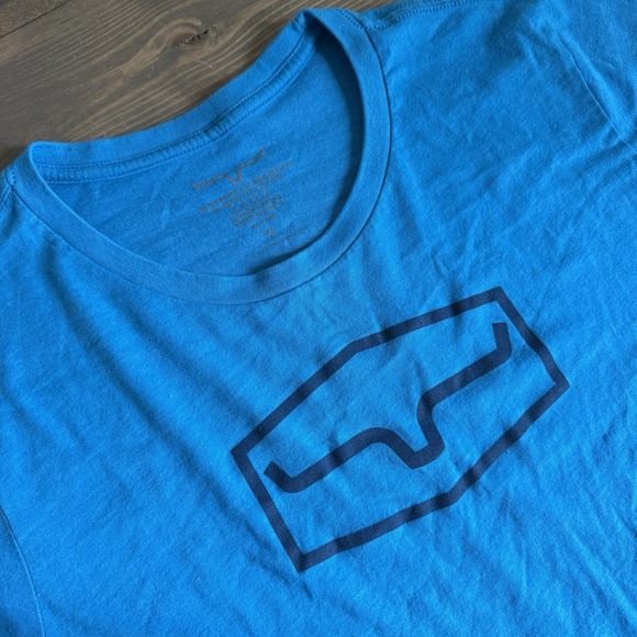 Kimes Ranch Tops - Kimes Ranch Womens XL Blue Logo Crewneck Short Sleeve Tee T-Shirt Western